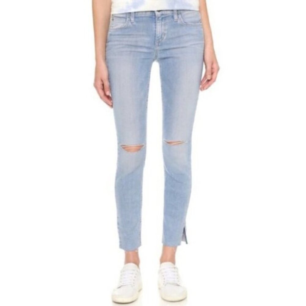Revolve Joe's Jeans Skinny Jeans Flawless Icon Split hem distressed Light wash